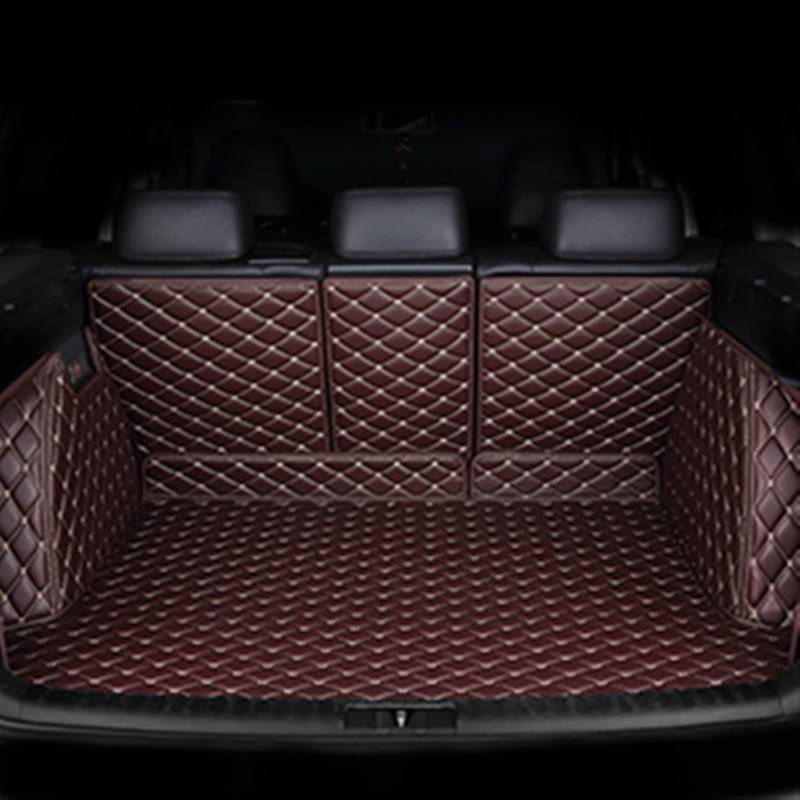 LAINGJINGMEI Benutzerdefinierte Auto Stamm Matten Kompatibel for PEKING BJ20 BJ30 BJ40 BJ80 X5 Auto Cargo-Liner Autos Zubehör Auto Styling Innen(Coffee) von LAINGJINGMEI