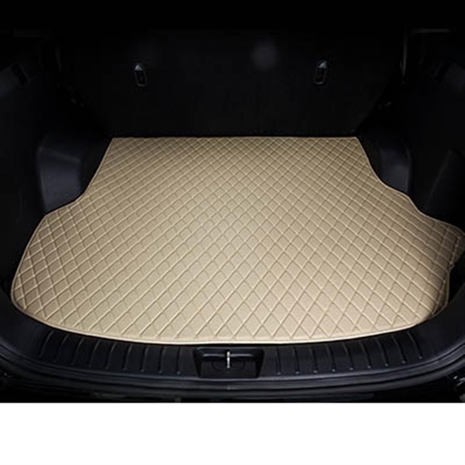 LAINGJINGMEI Benutzerdefinierte Kofferraum Matte Kompatibel for Genesis G80 Auto Cargo-Liner Autos Zubehör Auto Styling Innen Teile Teppich(Beige) von LAINGJINGMEI