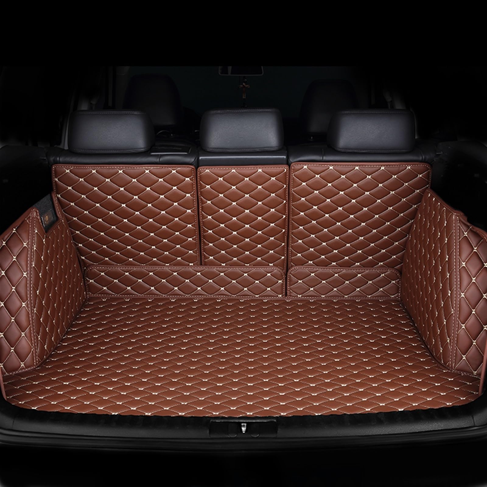 LAINGJINGMEI Benutzerdefinierte Kofferraummatten kompatibel for Volvo S60 S90 XC40 XC60 S80 V40 V60 V90 XC90 Autozubehör Auto-Styling Innenteile Teppich(Brown) von LAINGJINGMEI