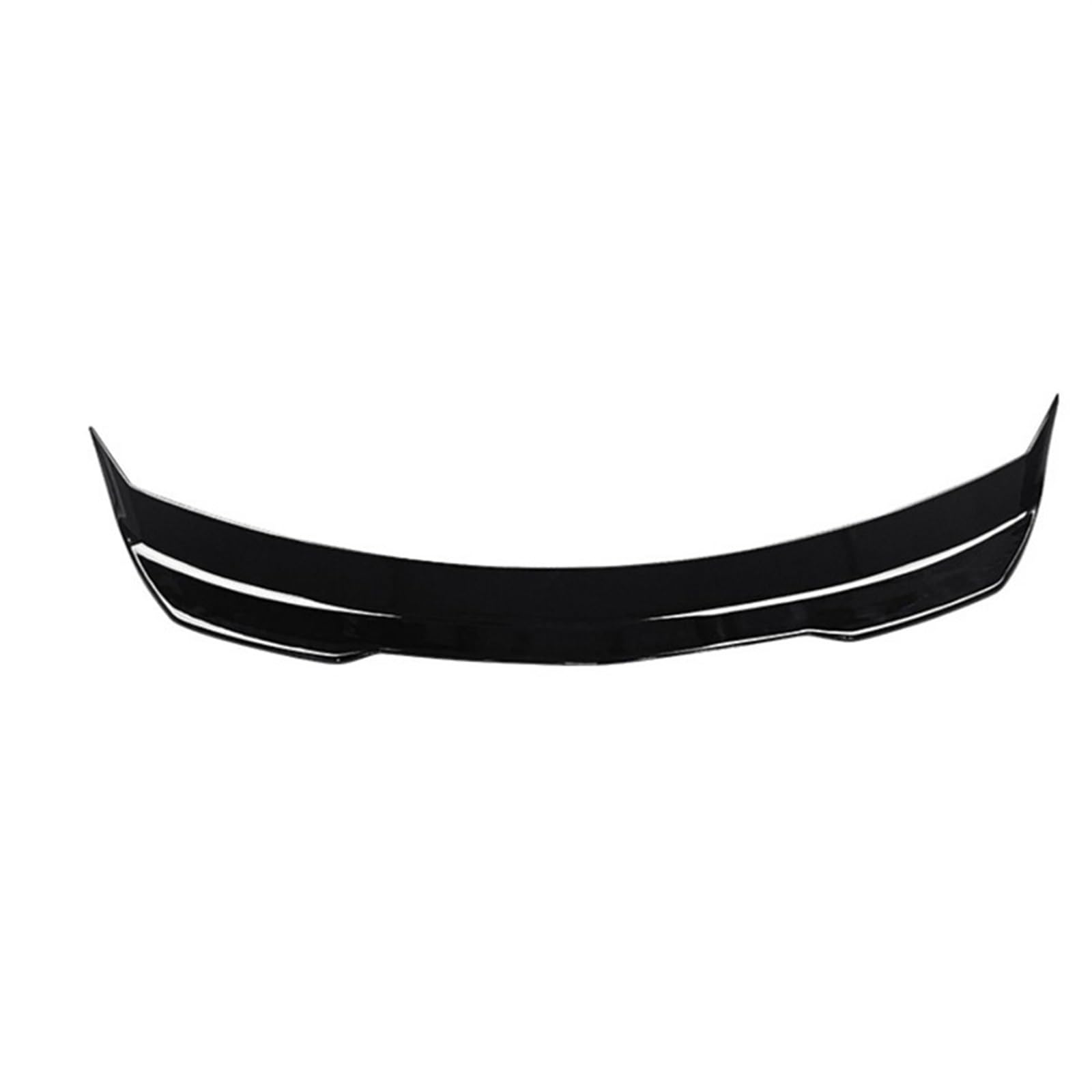 LAINGJINGMEI Kompatibel for Cadillac CT4 2020 2021 2022 2023 ABS Schwarz & ABS Carbon Auto Hinten Stoßstange Stamm Lip Spoiler Flügel(ABS Black) von LAINGJINGMEI