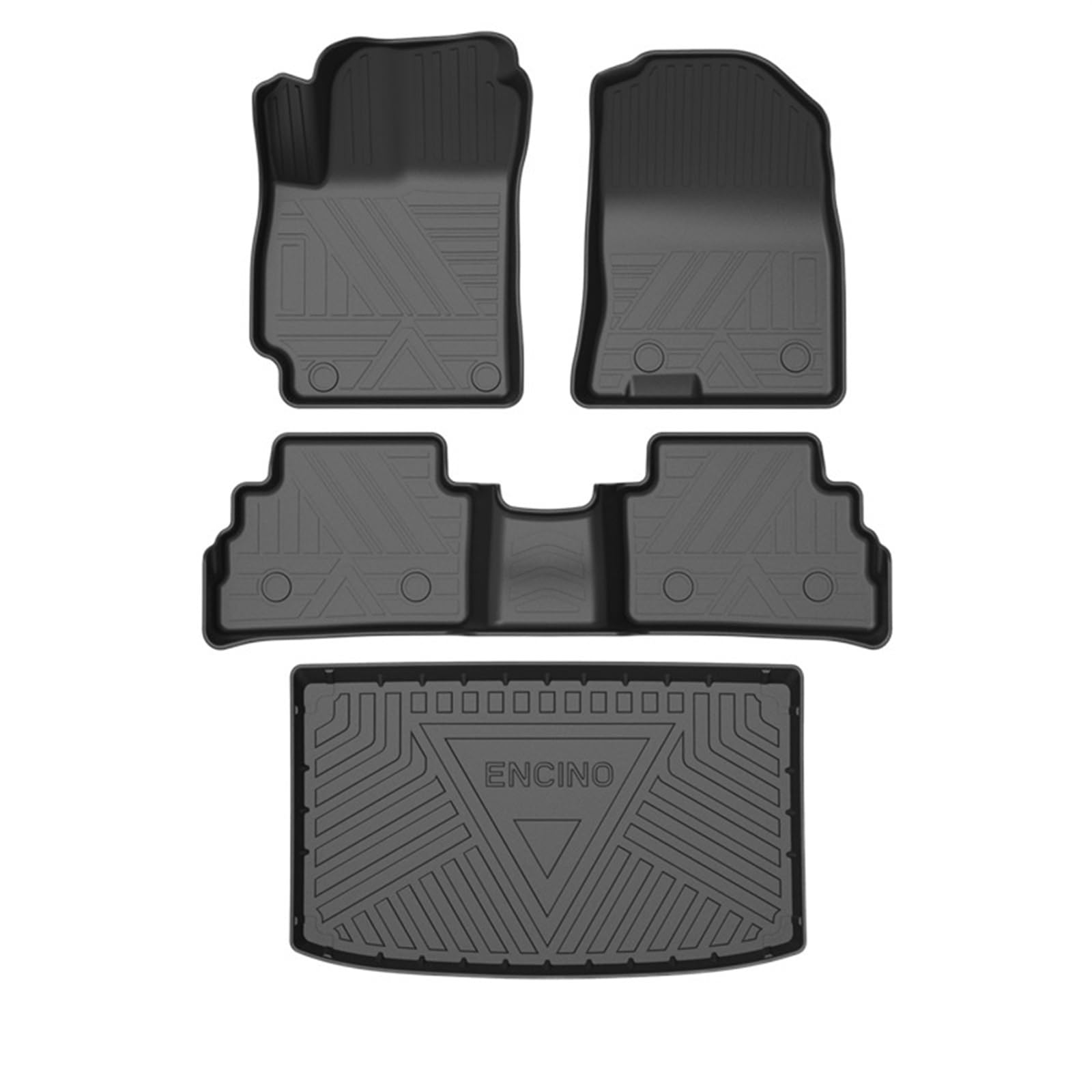 LAINGJINGMEI Kompatibel for Hyundai Kona Custom Car Carpet TPO Auto-Fußmatten Kona Trunk Komplettset Kompatibel for Hyundai Kona Wasserdichte Auto-Fußmatten(Fuel floortrunk mat) von LAINGJINGMEI