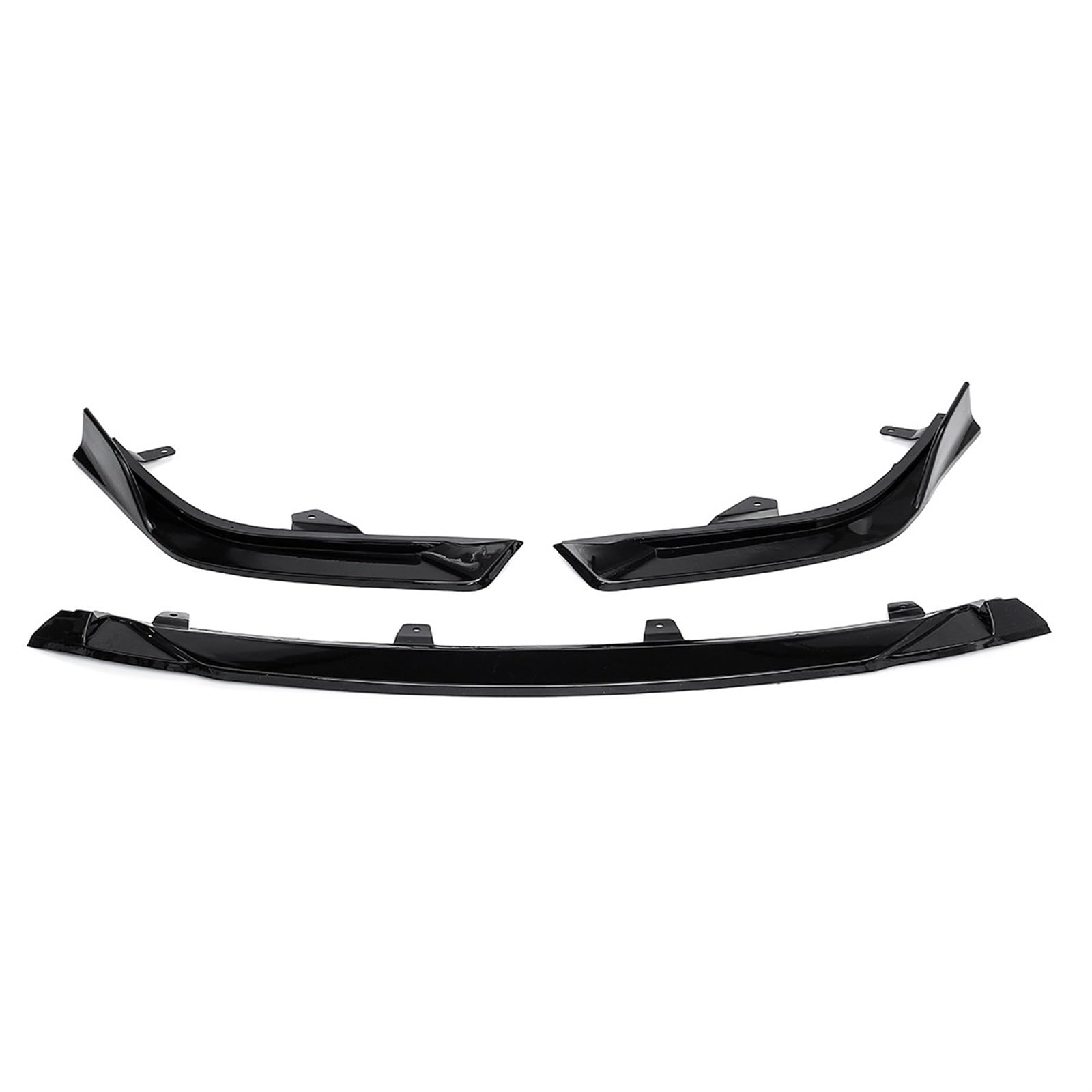 LAINGJINGMEI Kompatibel for Lexus ES350 ES300h Frontstoßstange Lip Spoiler Cover Body Kit Unterer Diffusor Seitensplitter 2018 2019 2020 Autozubehör(Glossy Black) von LAINGJINGMEI