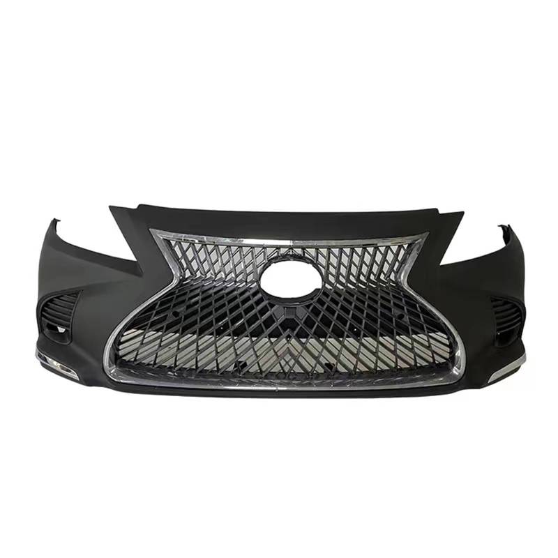 LAINGJINGMEI Kompatibel for Lexus LS460 2006-2021 Front Stoßstange Nachrüstung LS600HL Kühlergrill Upgrade Große Wand Stoßstange von LAINGJINGMEI