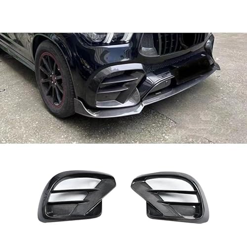 LAINGJINGMEI Kompatibel for Mercedes Benz 2020-2022 GLE 63 SUV Carbon Fiber Barbos Front Stoßstange Carbon Fiber Spoiler Separator Front Lip(True Carbon Fiber) von LAINGJINGMEI