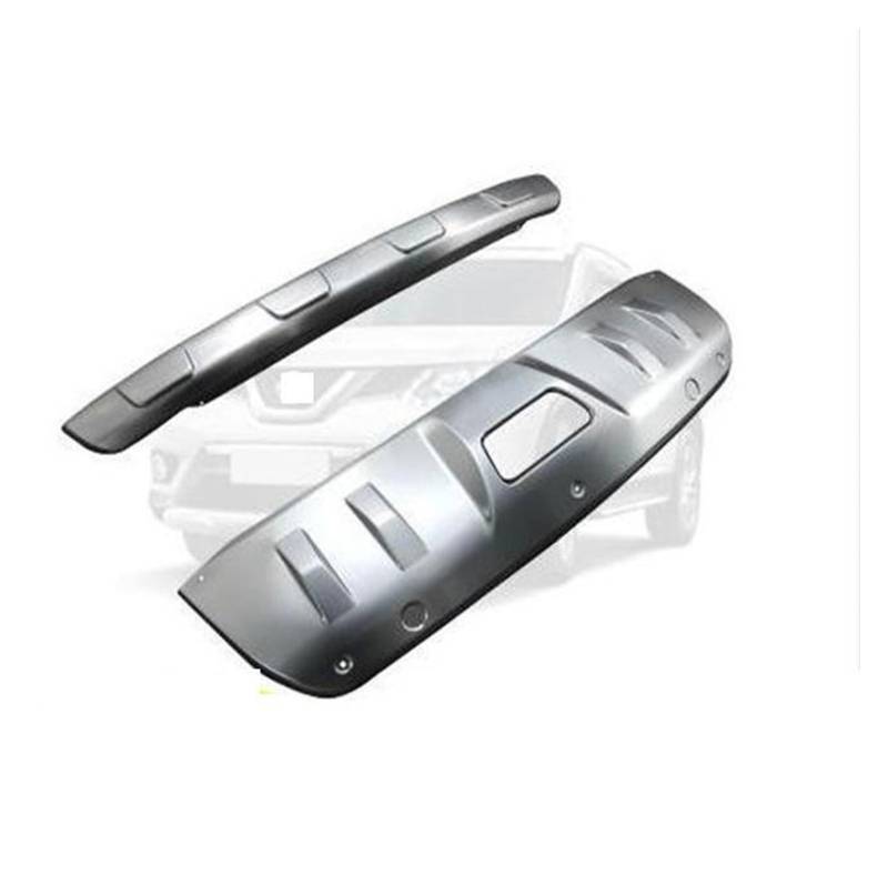 LAINGJINGMEI Kompatibel for Nissan Rogue X-Trail 2014–2016 T32, Metall-Front- und Heckstoßstangen-Unterschutz mit Schlüsselloch-Zubehör(2014 to 2016-01) von LAINGJINGMEI