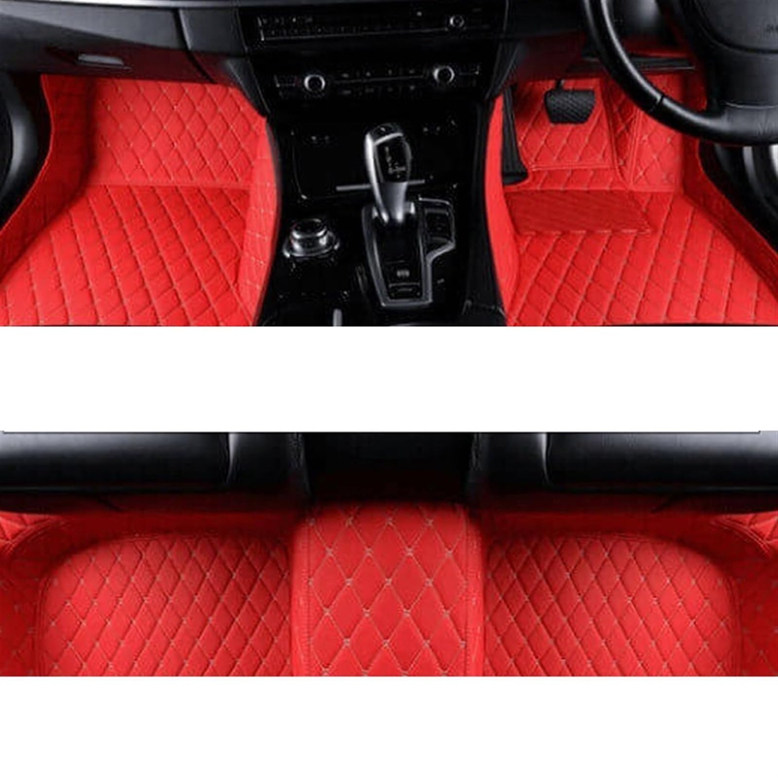 LAINGJINGMEI Kompatibel for Toyota CHR C-HR 2022 2021 2020 2019 2018 2017 2016 Auto Fußmatten Teppiche Innen Auto Dekoration Schutz Abdeckungen Custom(RHD RED) von LAINGJINGMEI