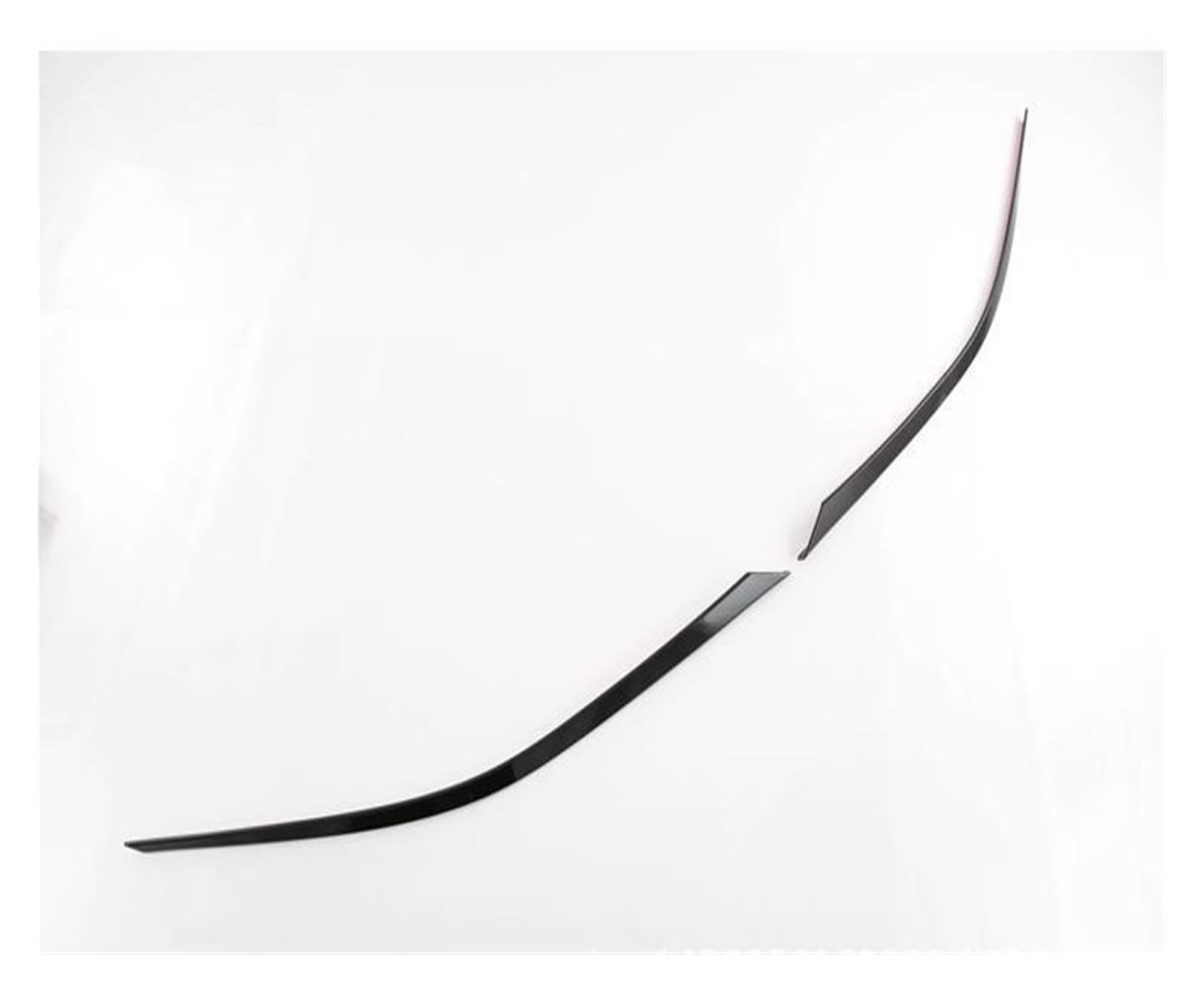 LAINGJINGMEI Kompatibel for Toyota Sienna (XL40) 2021 2022 Autoteile Carbonfaser-Stil Klavierlack Schwarz Chrom Silber Scheinwerferbirne Augenbrauenverkleidung(10) von LAINGJINGMEI