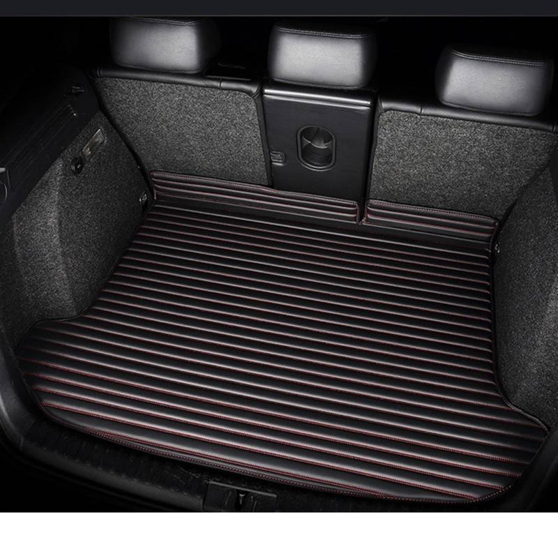 LAINGJINGMEI Kunstleder Custom Kofferraummatte kompatibel for Audi S1 ​​4 Türen 2014-2018 S3 2015-2017 S4 2018-2022 S5 2009-2016 SQ5 Autozubehör(Black Red,TT 4 Doors 2008-2014) von LAINGJINGMEI