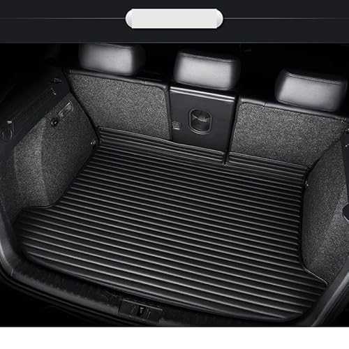 LAINGJINGMEI Kunstleder Custom Kofferraummatte kompatibel for Chrysler 300C Grand Voager Sebring Innendetails Autozubehör(Black,300C 2004-2005) von LAINGJINGMEI