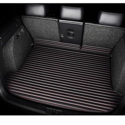 LAINGJINGMEI Kunstleder Custom Kofferraummatte kompatibel for Chrysler 300C Grand Voager Sebring Innendetails Autozubehör(Black Red,300C 2006-2007) von LAINGJINGMEI