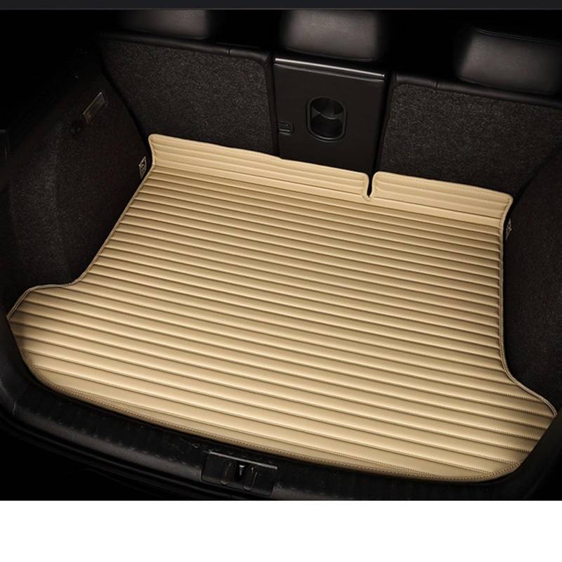 LAINGJINGMEI Kunstleder Custom Kofferraummatte kompatibel for Lincoln Continental 2017–2020 Nautilus 2019–22 MKZ Innendetails Autozubehör(Beige,Nautilus 2019-2022) von LAINGJINGMEI