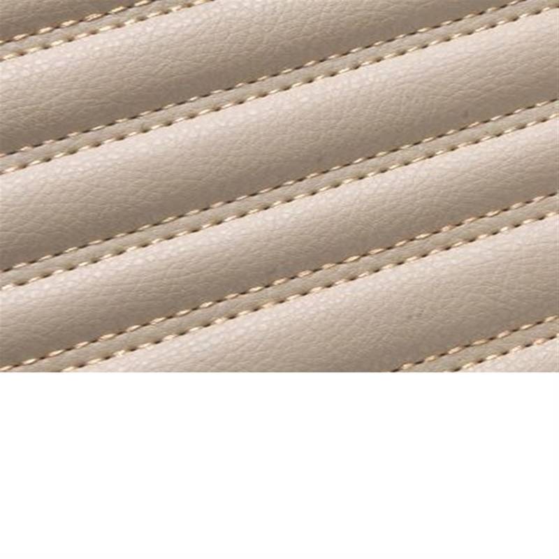 LAINGJINGMEI Kunstleder maßgeschneiderte Auto-Fußmatten kompatibel for Lincoln MKC 2013-2019 Jahr Innendetails Autozubehör Teppich(Beige) von LAINGJINGMEI