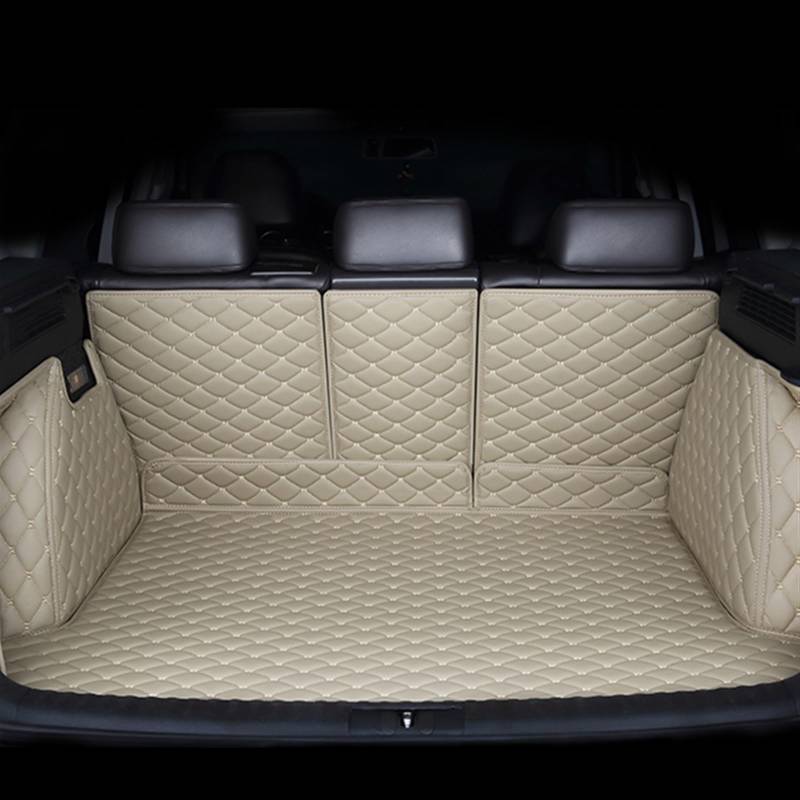 LAINGJINGMEI Maßgeschneiderte Kofferraummatte, kompatibel mit Mercedes Benz B-Klasse, alle Modelle, Cargo-Liner, Teppiche, Kofferraumteppich, Zubehör, Styling, Innenteile(Beige) von LAINGJINGMEI