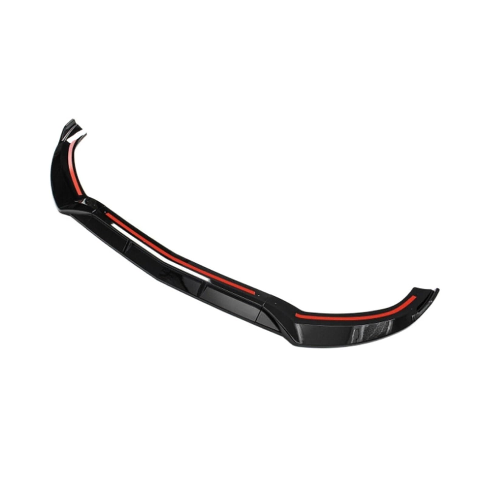 LAINGJINGMEI PP glänzend schwarz Frontspoiler Splitter kompatibel for Mercedes-Benz Klasse W205 C180 C200 C300 Sport C43 AMG 2015-2018 3-teiliger Stil von LAINGJINGMEI