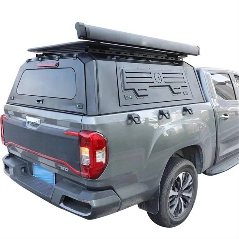 LAINGJINGMEI Pickup Pick-Up Truck Stahl Dual Cab Hardtop Topper Tonneau Cover Truck Canopy Kompatibel mit Dmax von LAINGJINGMEI