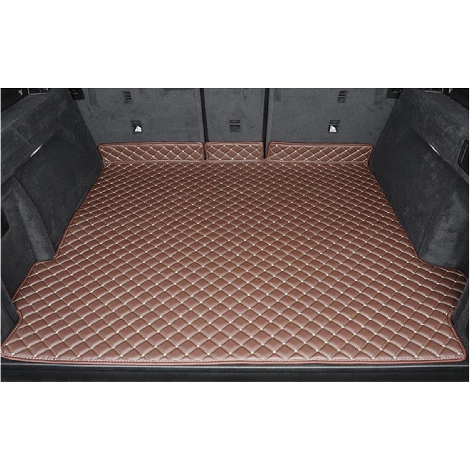 LAINGJINGMEI Spezielle Kofferraummatten kompatibel for BMW X5 XDrive45e 2010 2023 G05 Langlebige Cargo-Liner Kofferraumteppiche Styling(Brown) von LAINGJINGMEI