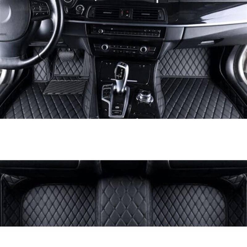 LAINGJINGMEI Teppiche kompatibel for Toyota Land Cruiser 2020 2019 2018 2017 Auto-Fußmatten Styling individuelle Innenausstattung Leder wasserdichte Teppiche(LHD BLACK) von LAINGJINGMEI