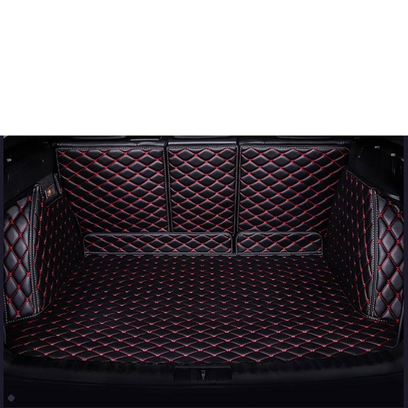 LAINGJINGMEI Vollständige Abdeckung, maßgeschneiderte Kofferraummatte, kompatibel for Suzuki alle Modelle Vitara Jimny Swift SX4 2007 2010 2011 Autozubehör(Black red) von LAINGJINGMEI