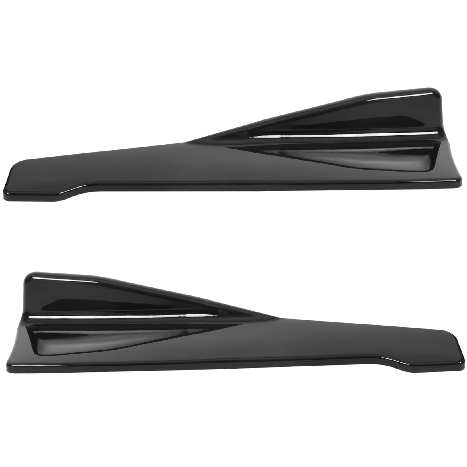 LALADEFIEE 1 Paar Auto Dekoration Auto-Spoiler Fahrzeug Spoiler Auto zübehör heckspoiler autozubehör Heckstoßstangenspoiler-Diffusor Spoiler für Autos Heckdiffusor Hecklippenspoiler Abs Black von LALADEFIEE