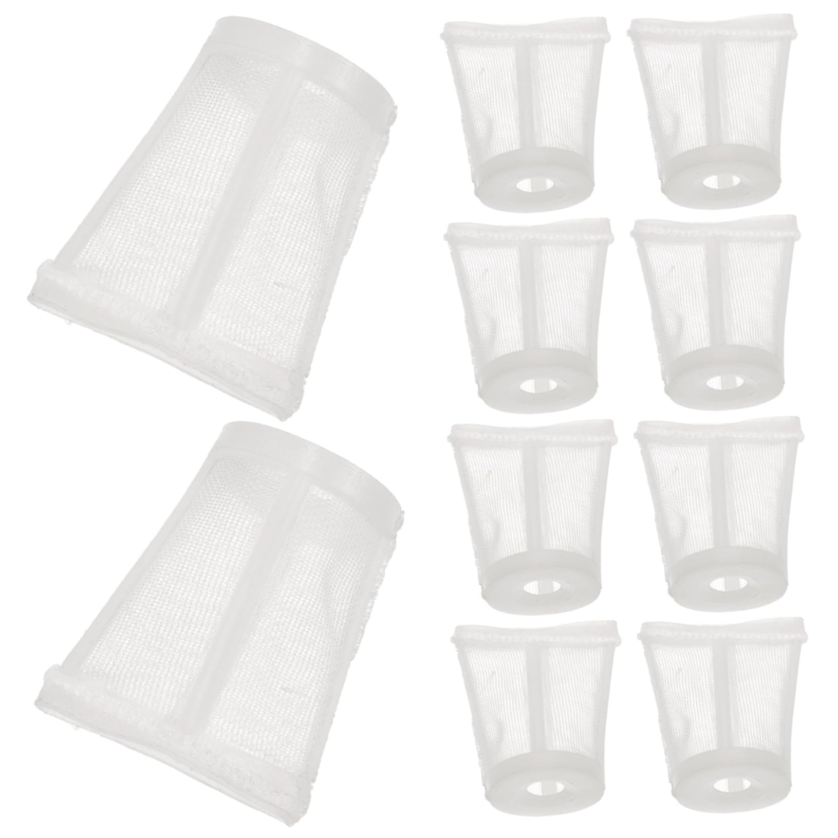 LALADEFIEE 10st Spritzpistolenfilter Farbspritzfilter Mesh Airless-farbspritzfilter Farbfilter Für Farbspritzgerät Ersatznetz Für Farbspritzgerät Farbspritzgitter Weiß Kunststoff-Nylon von LALADEFIEE