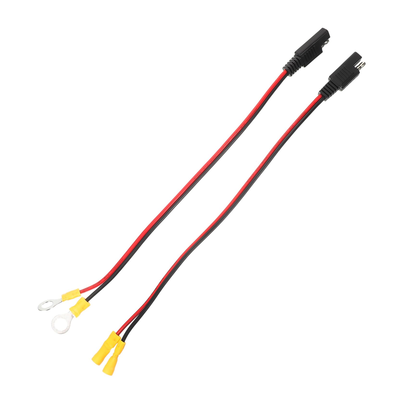 LALADEFIEE 2St Schnellverbindungskabel SAE Stecker Yacht Kabel Steckverbinder KFZ SAE Steckverbinder Solarpanel-Kabel Verlängerungskabel für Solarpanel Kabel für DIY-Akku siehe Stecker Abs von LALADEFIEE