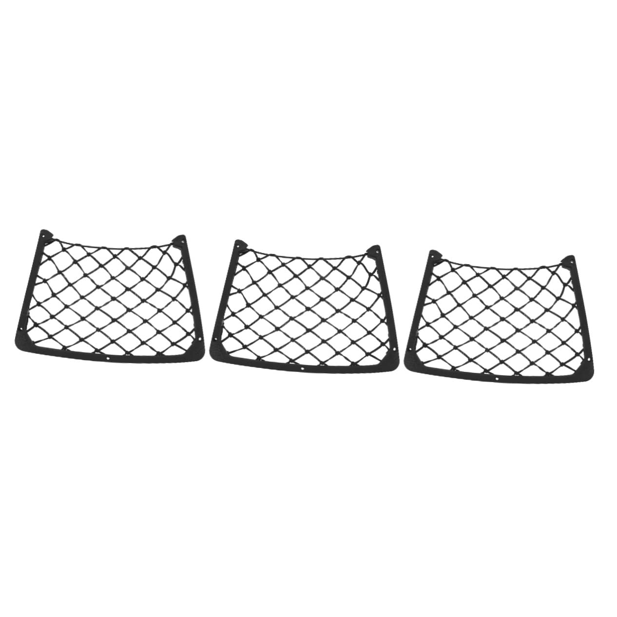 LALADEFIEE 3St Netz Auto-Aufbewahrungstaschen-Organizer Auto Aufbewahrungstasche Mesh-Rückentasche Wandbehang-Organizer Handtaschen-Organizer Autotaschen-Organizer Auto Tasche Abs Black von LALADEFIEE