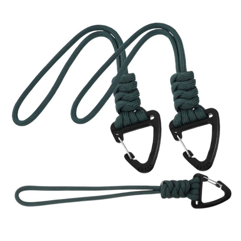 LALADEFIEE 3st Auto Schlüsselanhänger Geldbörsen-lanyard Nützliches Karabinerband Handgelenkband Mit Karabiner Haushalts-lanyard Mit Karabiner Karabinerleine Olive Green ，pp， von LALADEFIEE