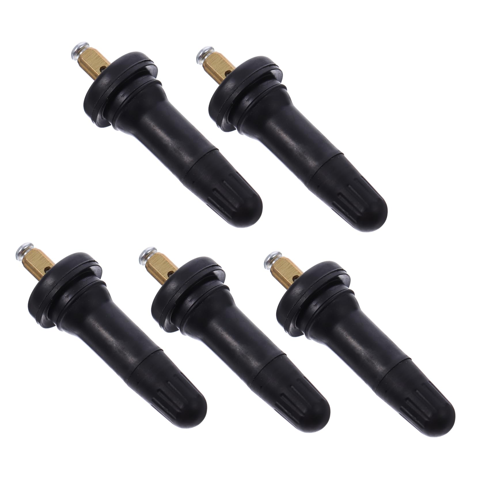 LALADEFIEE 5 Stück TPMS Ersatzschäfte Für Tubeless Fahrzeugreifen Langlebige Metallventile Mit Reifenmarkierung Für Alufelgen Ideal Für PKW LKW Und Fahrräder von LALADEFIEE