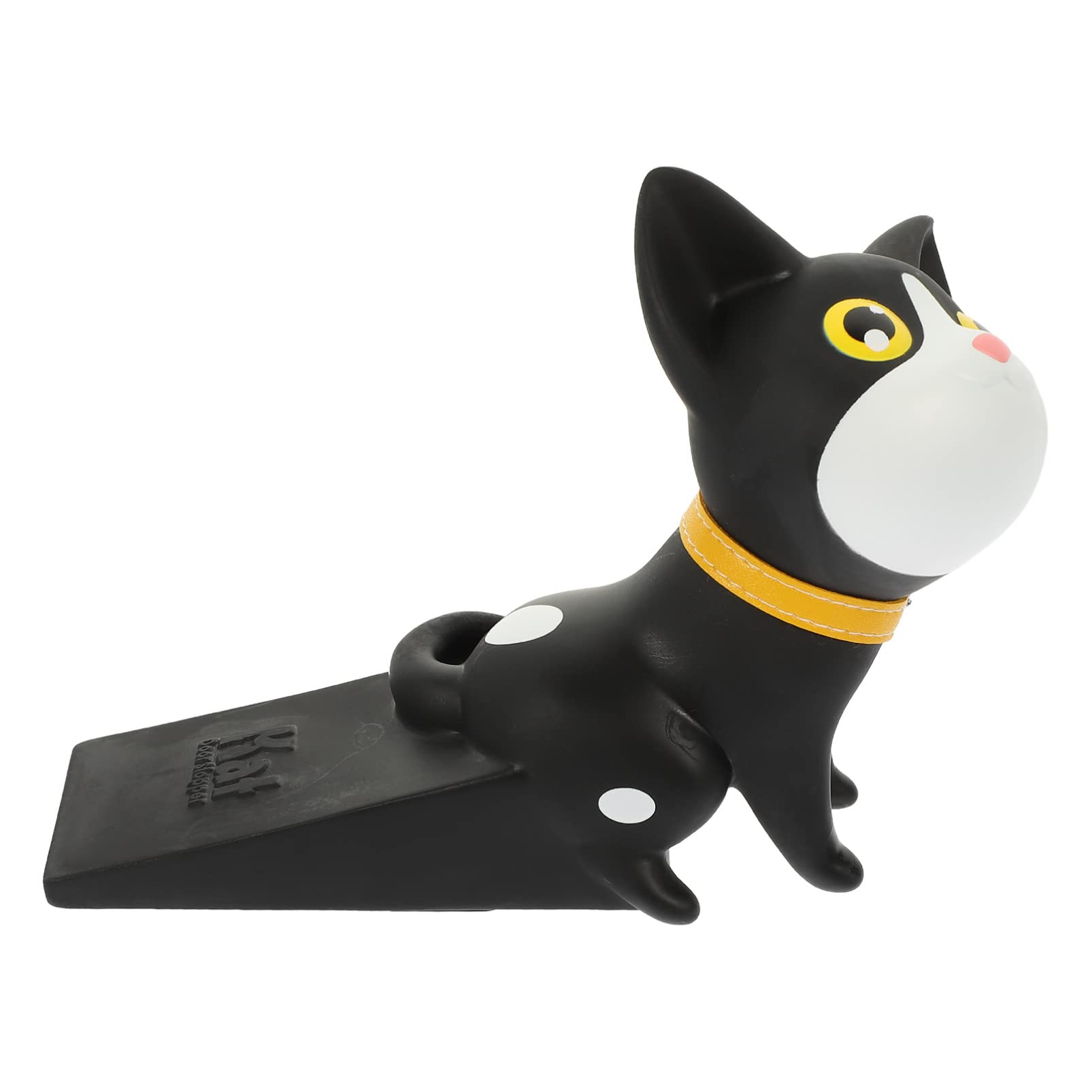 LALAFINA Cartoon-Tier Türstall sicherheitsleine für gleitschutz rutschfest Sicherheitstürstopper Sicherheitstürkeil Tür stoppt Türkeilstopper PVC Black von LALAFINA