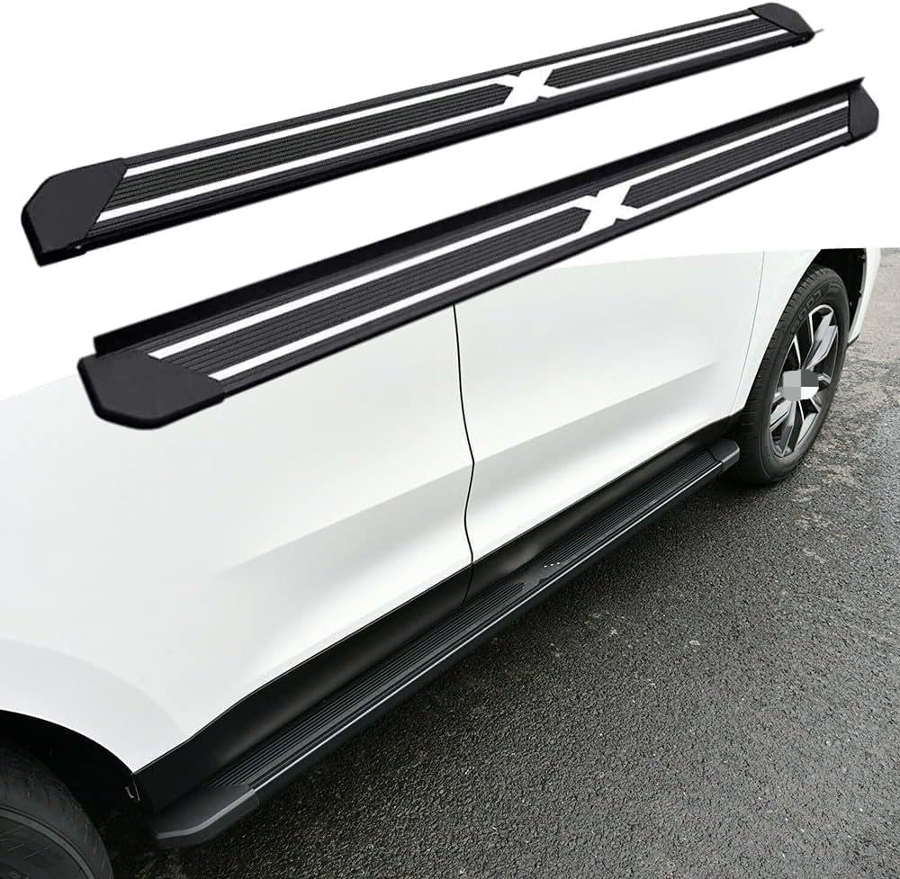 Auto Trittbretter für Toyota Highlander 2020 2021 2022, Schweller Seitenbretter Seitenschürze Einstiegsblech Anticrash Einstiegsleisten Seitenschweller von LANAZU