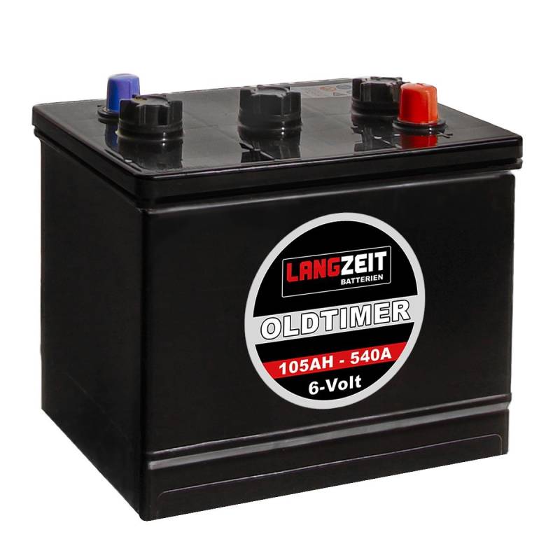 LANGZEIT Oldtimer Batterie 6V 105Ah Autobatterie Starterbatterie 6 Volt 84Ah 96Ah von LANGZEIT Batterien