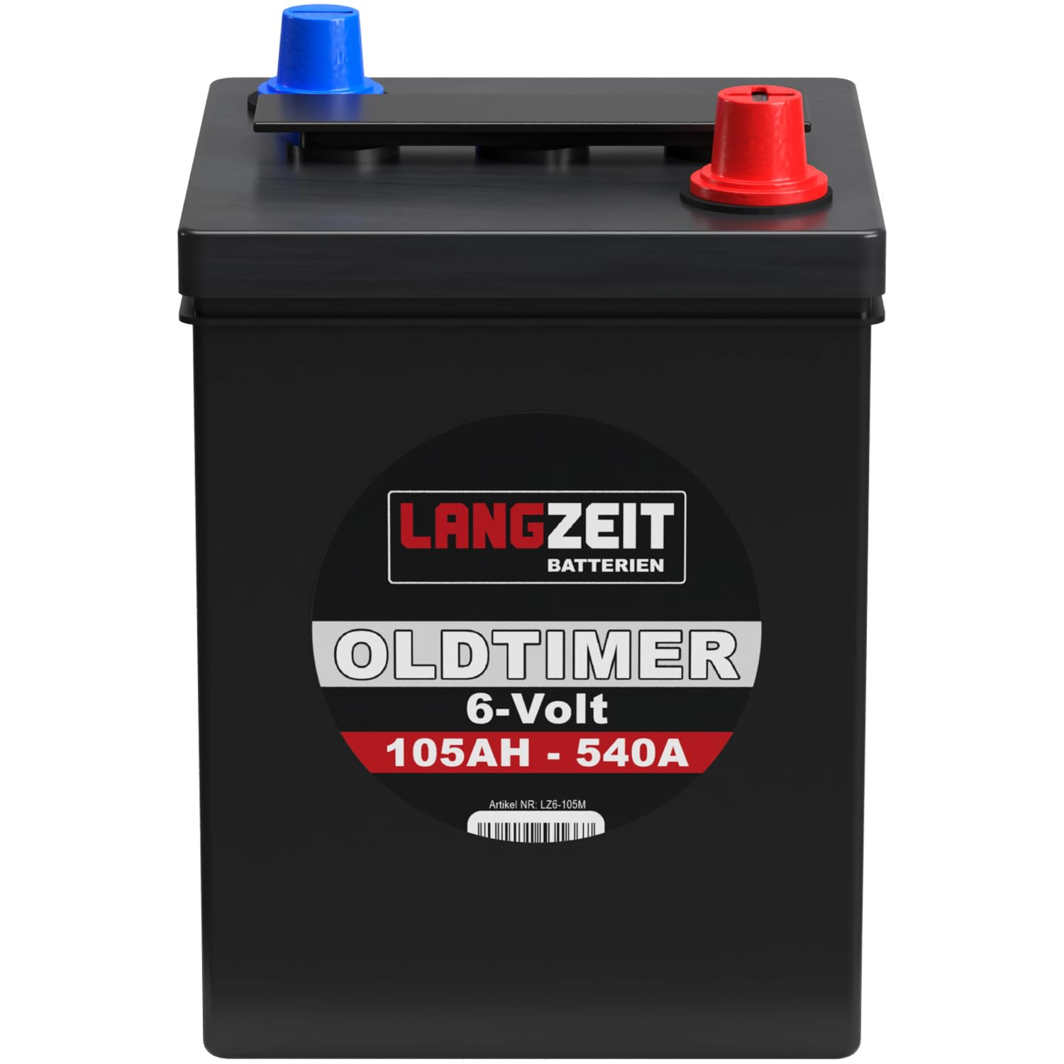 LANGZEIT Oldtimer Batterie 6V 105Ah Autobatterie Starterbatterie 6-Volt ers. 80Ah 84Ah 96Ah von LANGZEIT Batterien