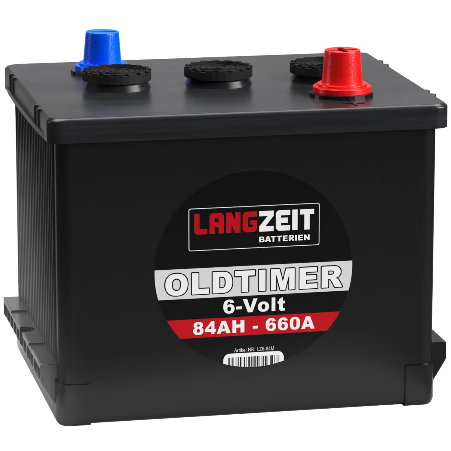 LANGZEIT Oldtimer Batterie 6V 84Ah Autobatterie Starterbatterie 6-Volt von LANGZEIT Batterien