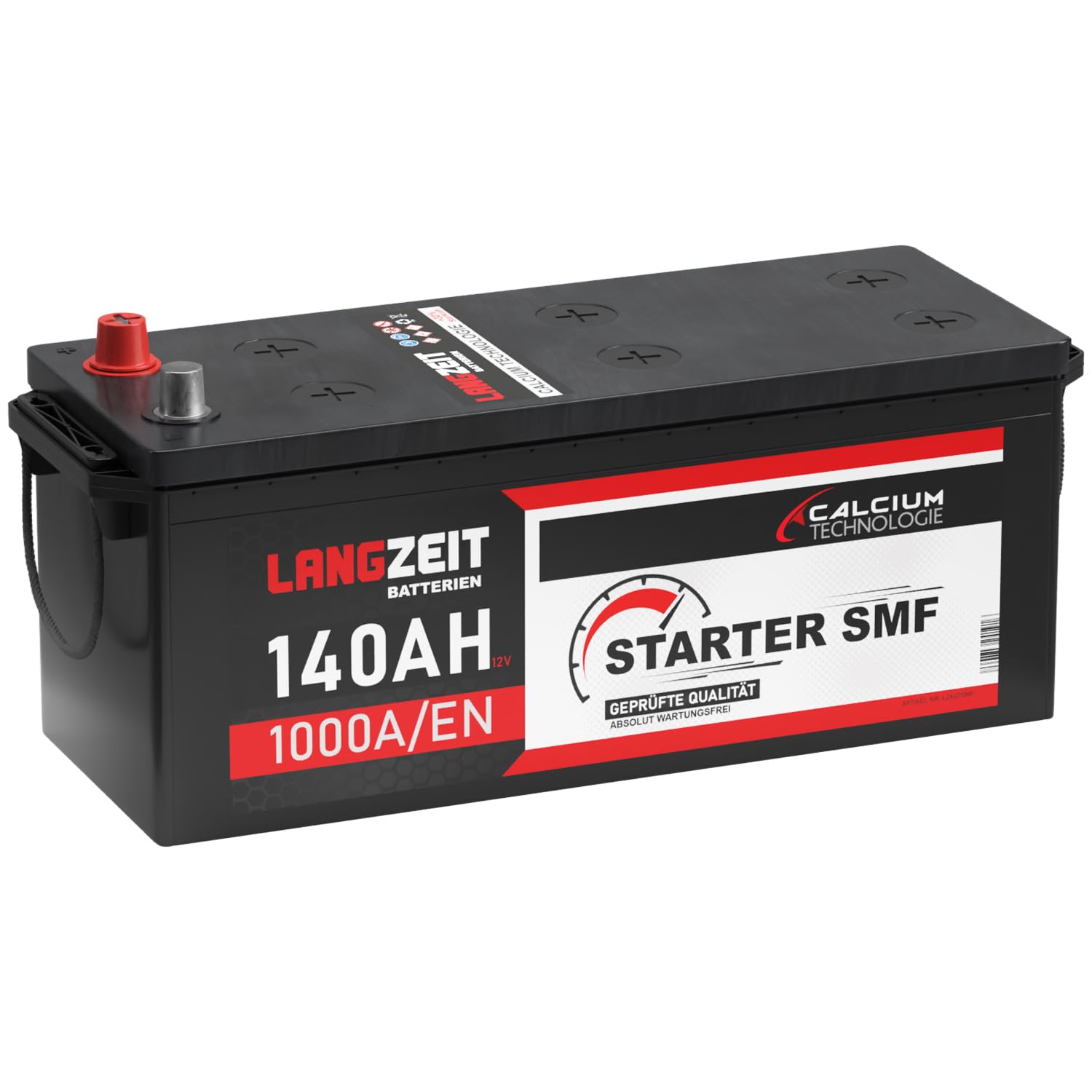 Langzeit LKW Batterie 12V 140Ah 1000A/EN SMF Batterie verschlossen Starterbatterie Schlepper Traktor statt 120ah 125Ah 135Ah von LANGZEIT Batterien