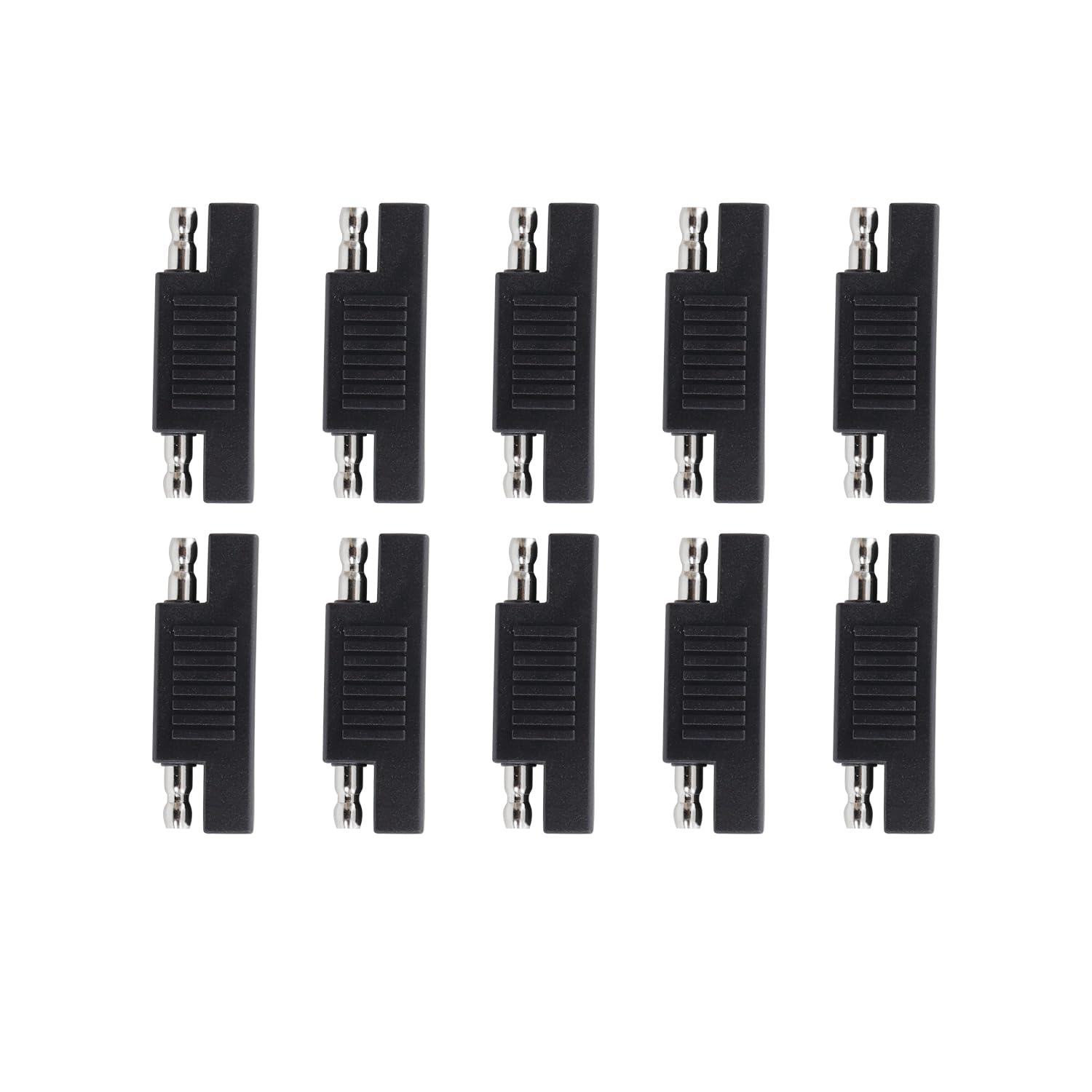 LANMINGLEL SAE zu SAE Polarity Reverse Adapter Connector 2 Pin SAE Polarity Switching Adapter Quick Disconnect Cable Plug Adapter für Solarpanel Automotive Battery Maintainer Power Charger 10 Pack von LANMINGLEL