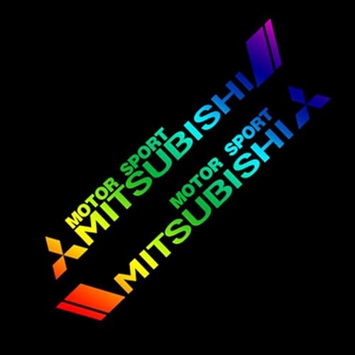 Auto-Logo-Emblem-Aufkleber für Mitsubishi Outlander Pajero ASX Lancer, Stilvolle Vordere und Hintere Emblem Abzeichen Dekoration Auto Exterieur Dekoration Modifizierte Zubehör von LAPOOH