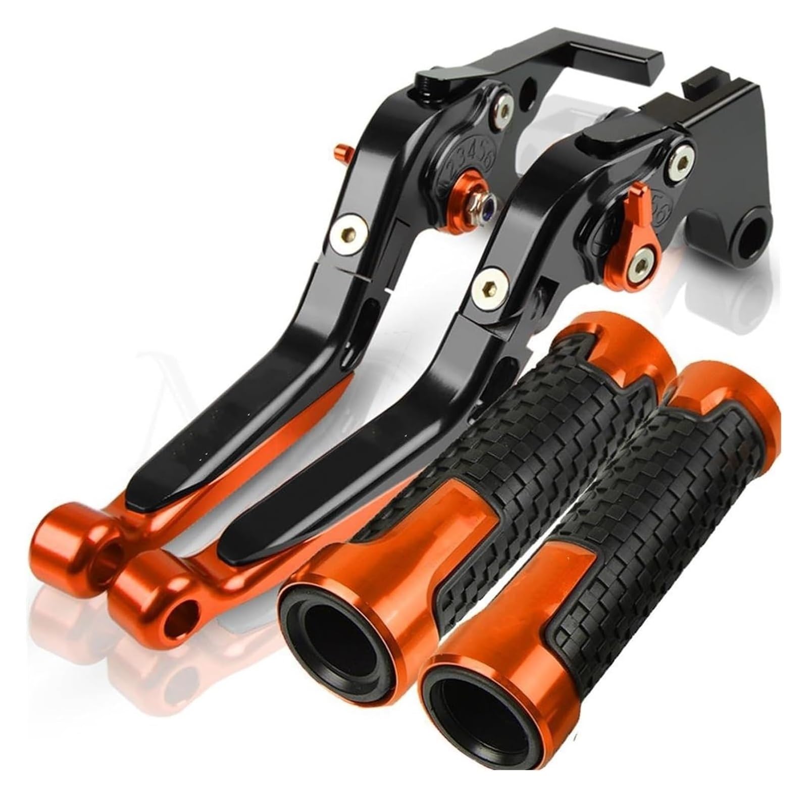 Für Dia&vel Für Carbon 2011-2014 2015 2016 Motorrad Klapp Ausziehbare Einstellbare Bremse Kupplung Hebel Lenker Hand Grip Ende Kupplungshebel Bremse(4) von LAPPGNGFYA