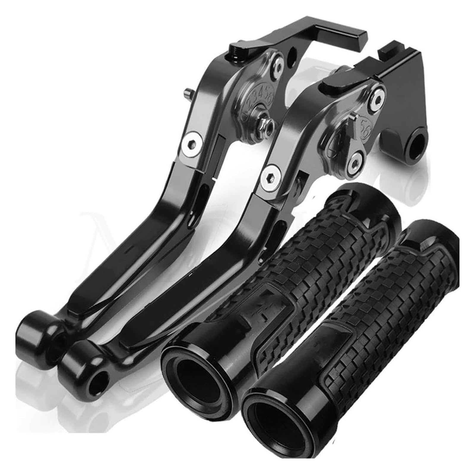 Für Dia&vel Für Carbon 2011-2014 2015 2016 Motorrad Klapp Ausziehbare Einstellbare Bremse Kupplung Hebel Lenker Hand Grip Ende Kupplungshebel Bremse(9) von LAPPGNGFYA