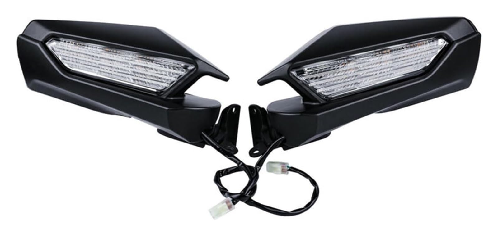 Für Goldwing GL1800 2018 2019 2020 2021 2022 2023 Motorrad Rückspiegel Blinker Klare Linse Rückspiegel Motorrad Rückspiegel(B) von LAPPGNGFYA