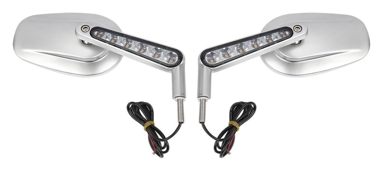 Für H&arley Für VROD Für VRSCF Motorrad Rückspiegel Front Blinker Rückspiegel 2009 2010 2011-2017 Motorrad Rückspiegel(Silber) von LAPPGNGFYA