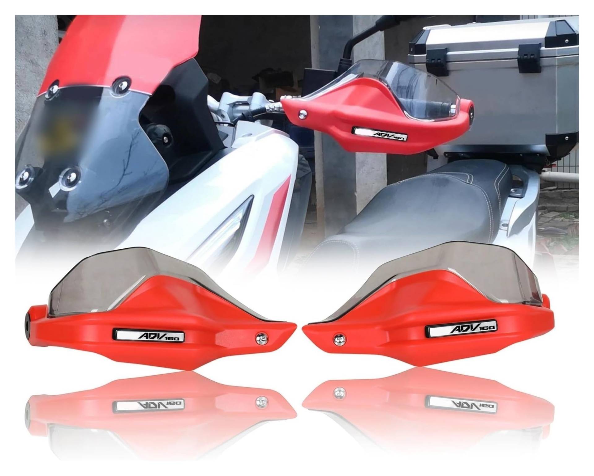 LAPPGNGFYA Motorrad Handschutz Für ADV160 XADV 160 Handschutz Motorradhandprotektoren Lenkerschützer Windschutzscheibenzubehör(Red B) von LAPPGNGFYA