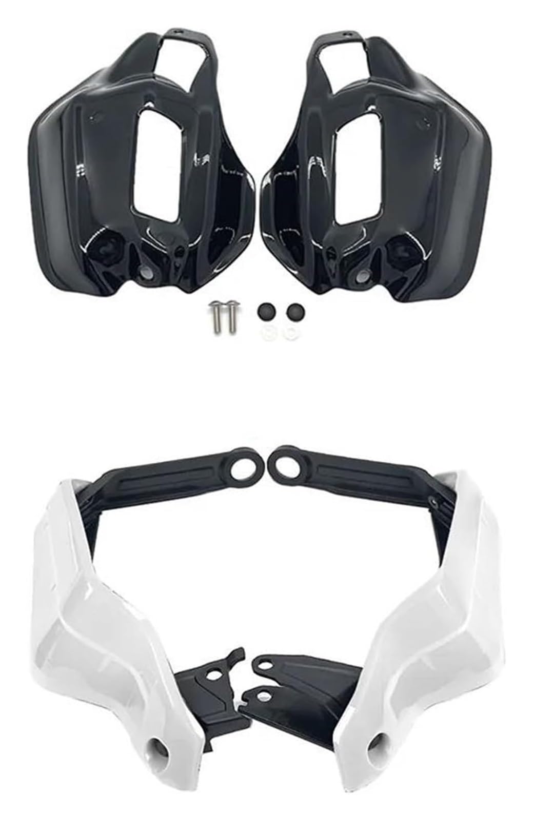 LAPPGNGFYA Motorrad Handschutz Für CRF1100L Für XADV 750 Für Afrika Für Twin Für Abenteuer Für Sport 2021 Motorrad Hand Shield Protector Windschutzscheibe(Full Set white 1) von LAPPGNGFYA