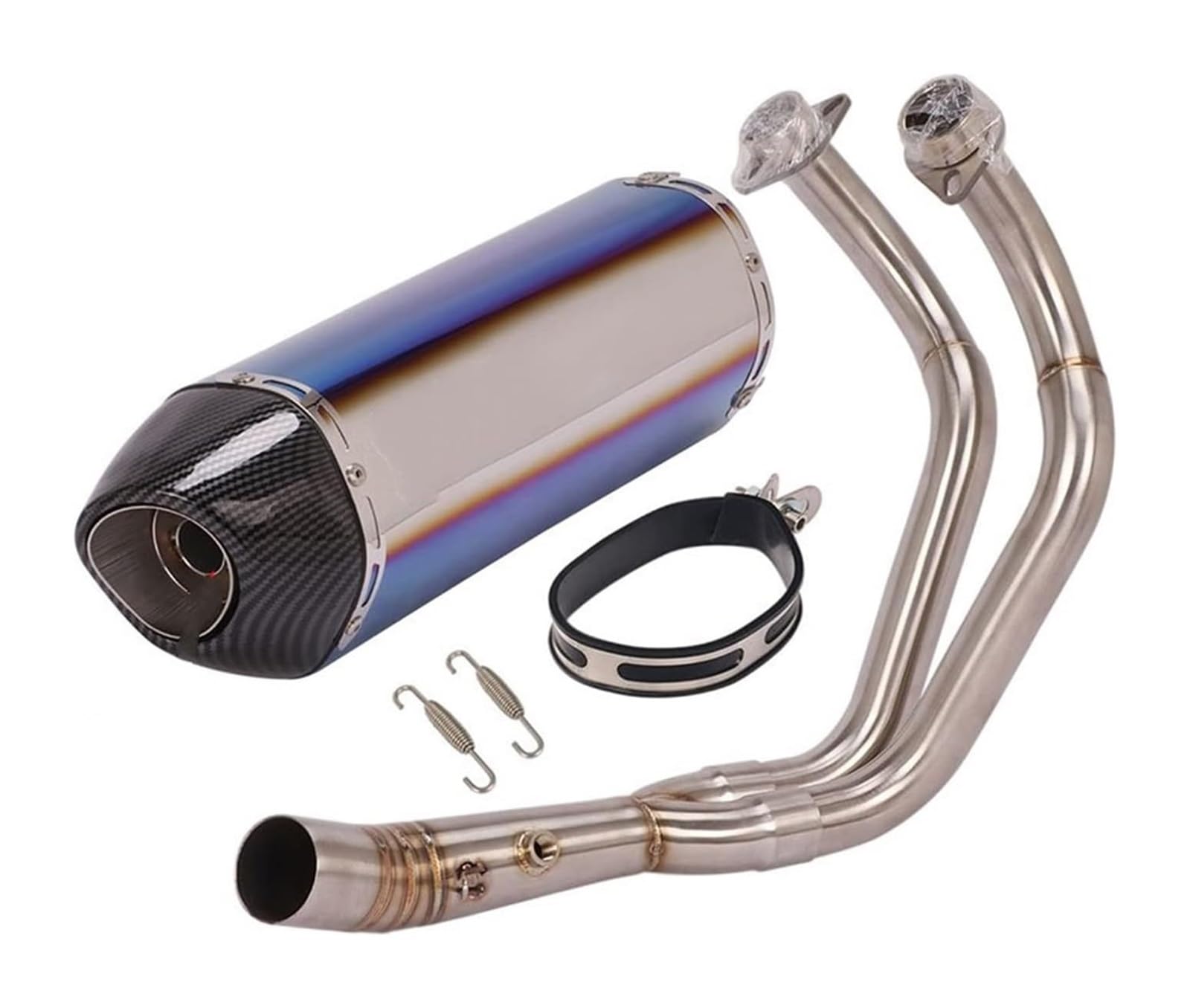 Motorrad-Endschalldämpfer Für Y&amaha R7 2021 2022 Komplettsysteme Motorrad-Auspuff-Escape-Schalldämpfer Modify Front Link Pipe Schalldämpfer DB Killer(4) von LAPPGNGFYA