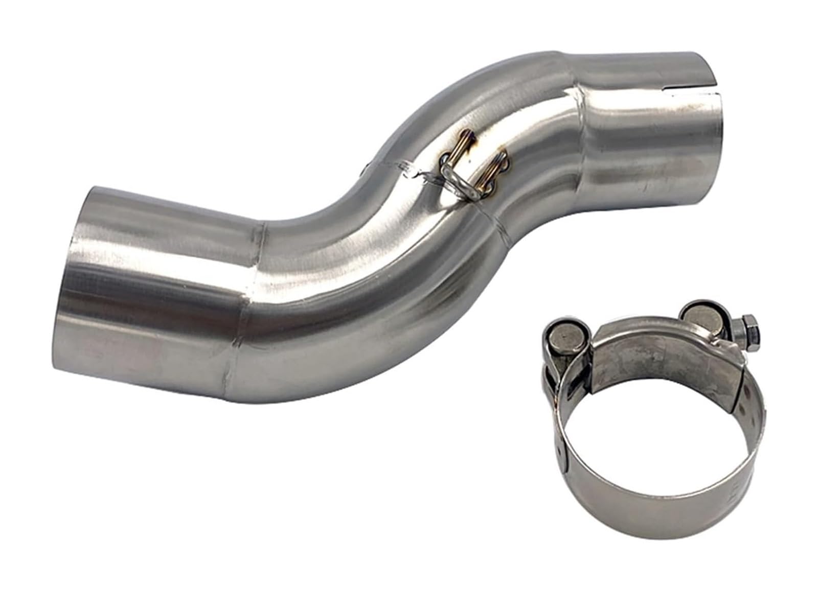 Motorrad-Endschalldämpfer Für Y&amaha YZF-R6 2006 2007 2008 2012 2014 2015 2016 2017 2018 2019 Auspuff Schalldämpfer Mid Link Pipe Fit Modify Motorrad Schalldämpfer(R6 06-19 B-2) von LAPPGNGFYA