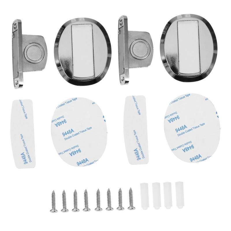 LAPYAPPE 2Stücke Unsichtbare Magnetische Türstopper Aus Zinklegierung Türhaltersystem Für Türen Ohne Bohren Unsichtbarer Türfang Für Elegante Raumgestaltung von LAPYAPPE