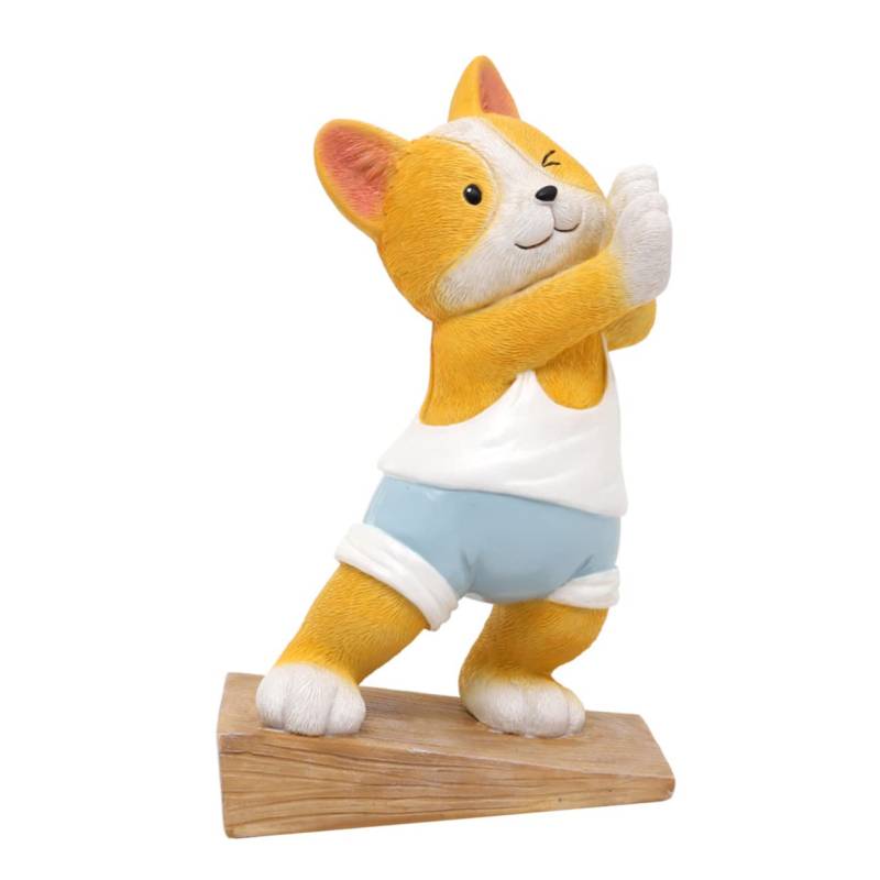 LAPYAPPE Schöner Corgi Türstopper Dekorativer Tier Türstopper Aus Hochwertigem Material Cartoon Design Idealer Wandschutz Für Zuhause Sicherer Halt Und Niedliches Wohnaccessoire von LAPYAPPE