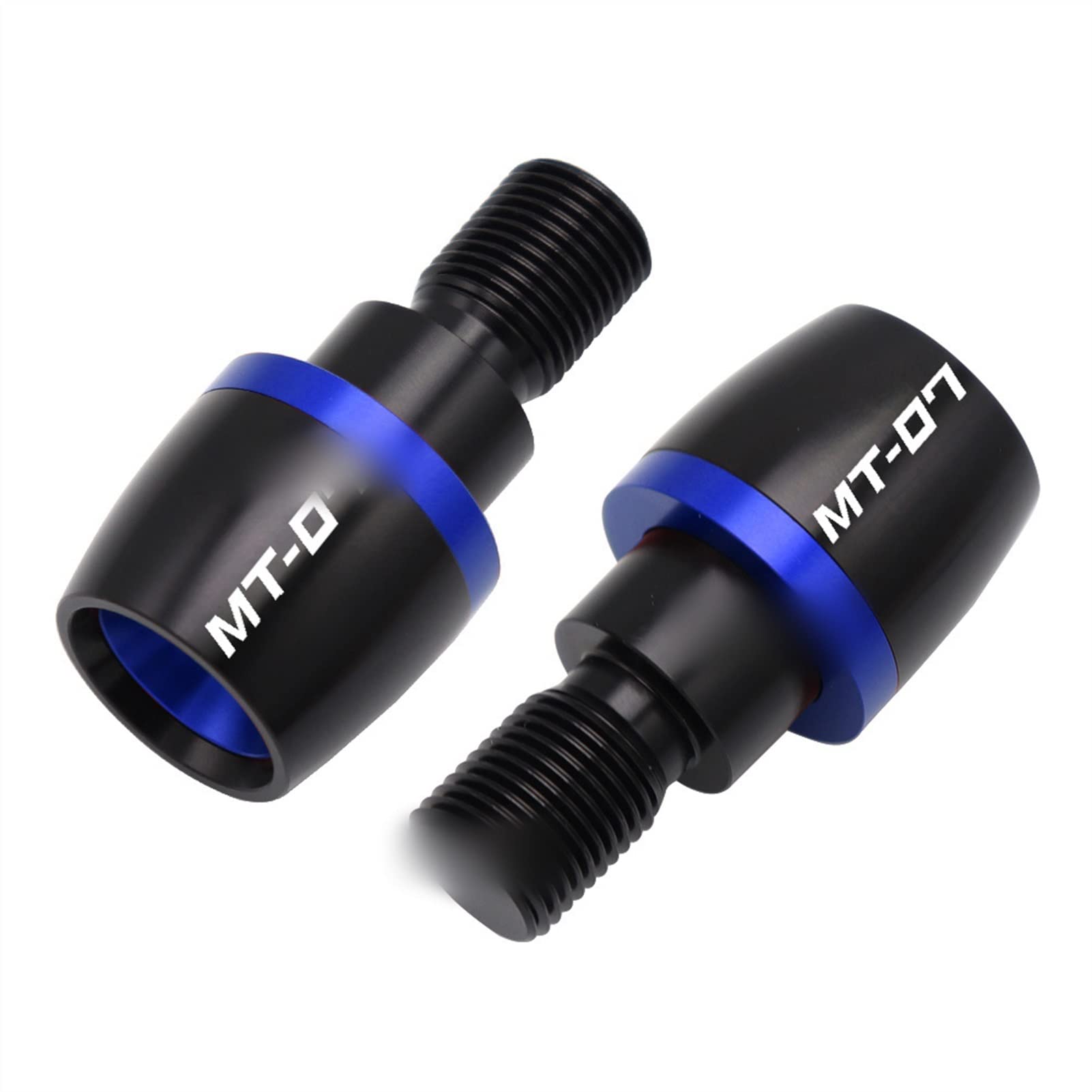 Motorräder CNC Aluminium Lenkergriffe Plug Slider Lenkerenden Für Yamaha MT-07 MT07 MT 07 2014 2015 2016 2017 (Color : Blue) von LARIAU