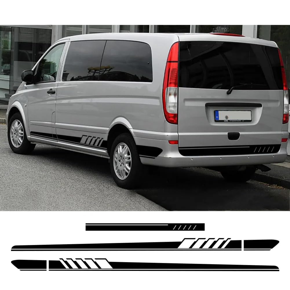 3-teilige Autoaufkleber, für B=ENZ Vito V-Klasse Viano W638 W639 W447 Marco, für Polo, für EQV Camper Van Vinyl-Aufkleber Tuning-Zubehör von LARPOPKC