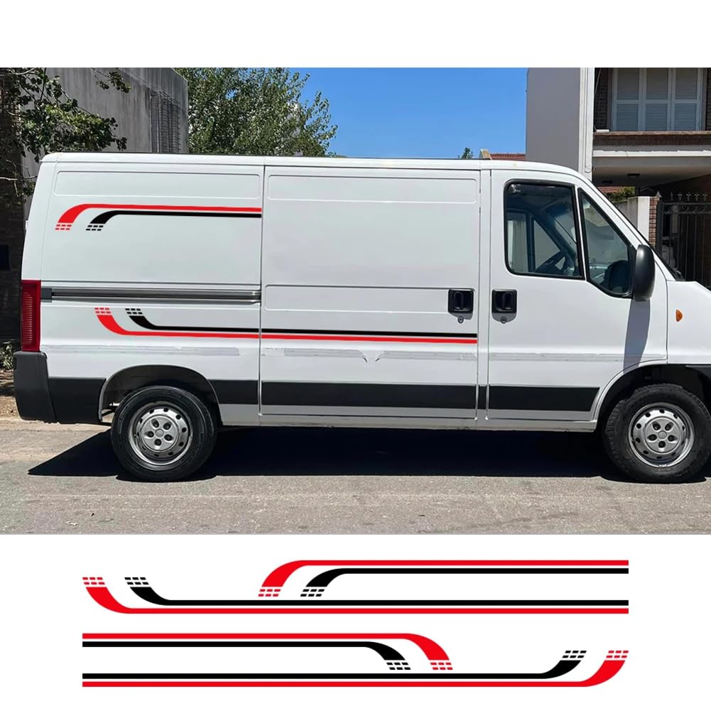 4 Stück Auto-Langstreifenaufkleber, für M=ercedes B=ENZ Sprinter W906 W903 Tuning-Zubehör Wohnmobil Auto-Vinyl-Aufkleber von LARPOPKC