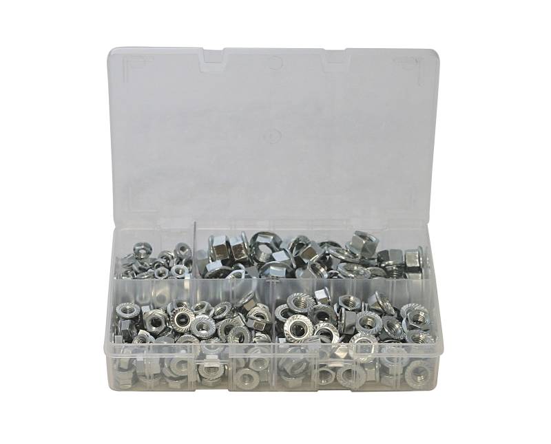 LASER TOOLS Connect Workshop Consumables 35015 Assorted Metric Flange Nuts Box 225pc von LASER TOOLS